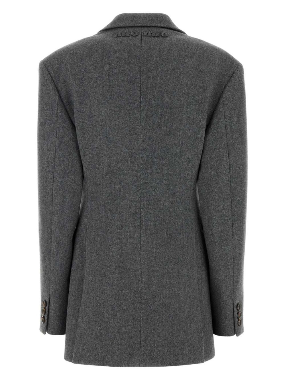 embossed-logo detailing blazer - 2