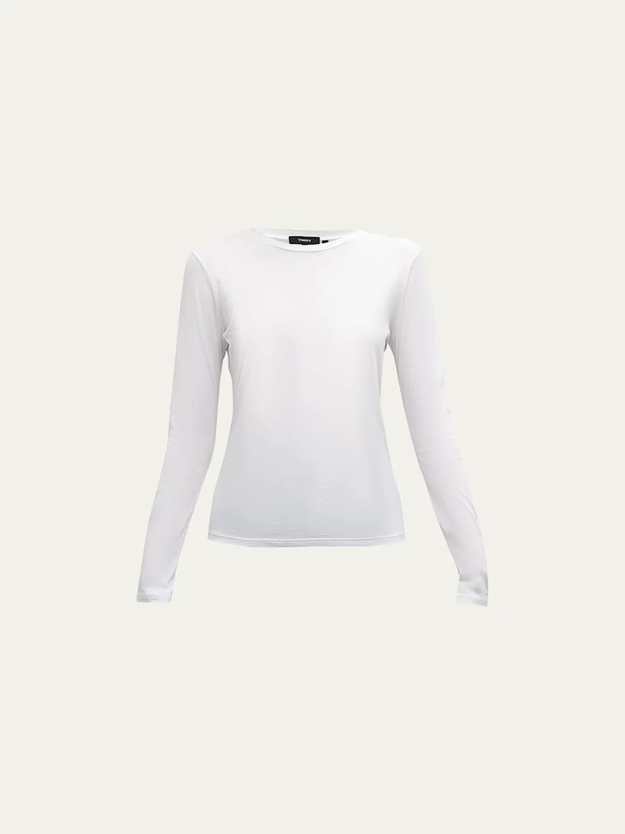 Tiny Tee Long-Sleeve Cotton T-Shirt - 1