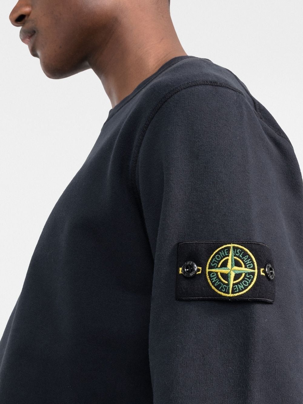 Compass-patch cotton sweatshirt - 5