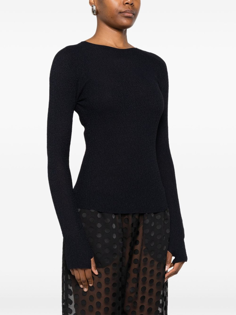 round-neck long-sleeve top 3