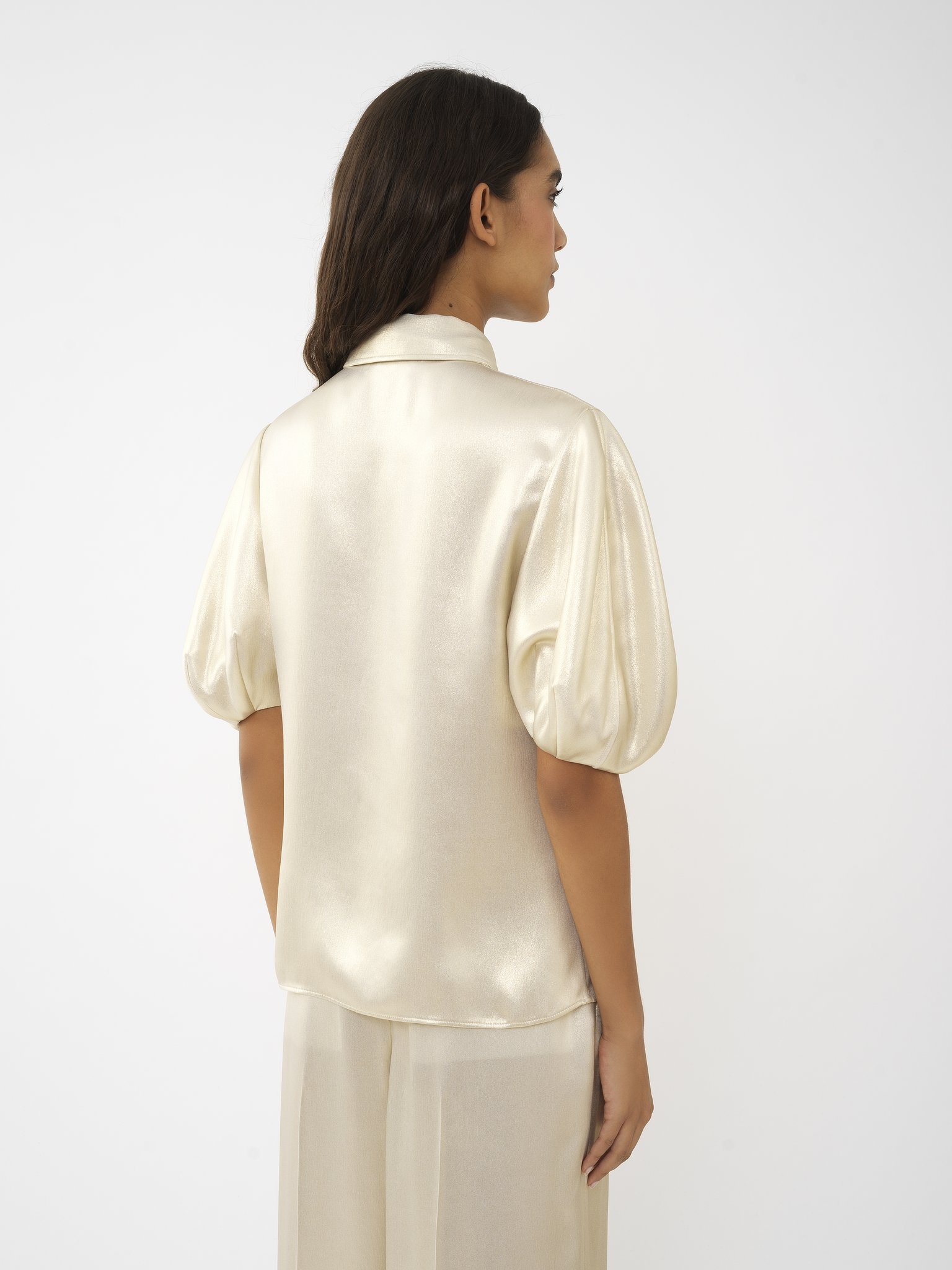 BALLOON-SLEEVE SHIRT - 5