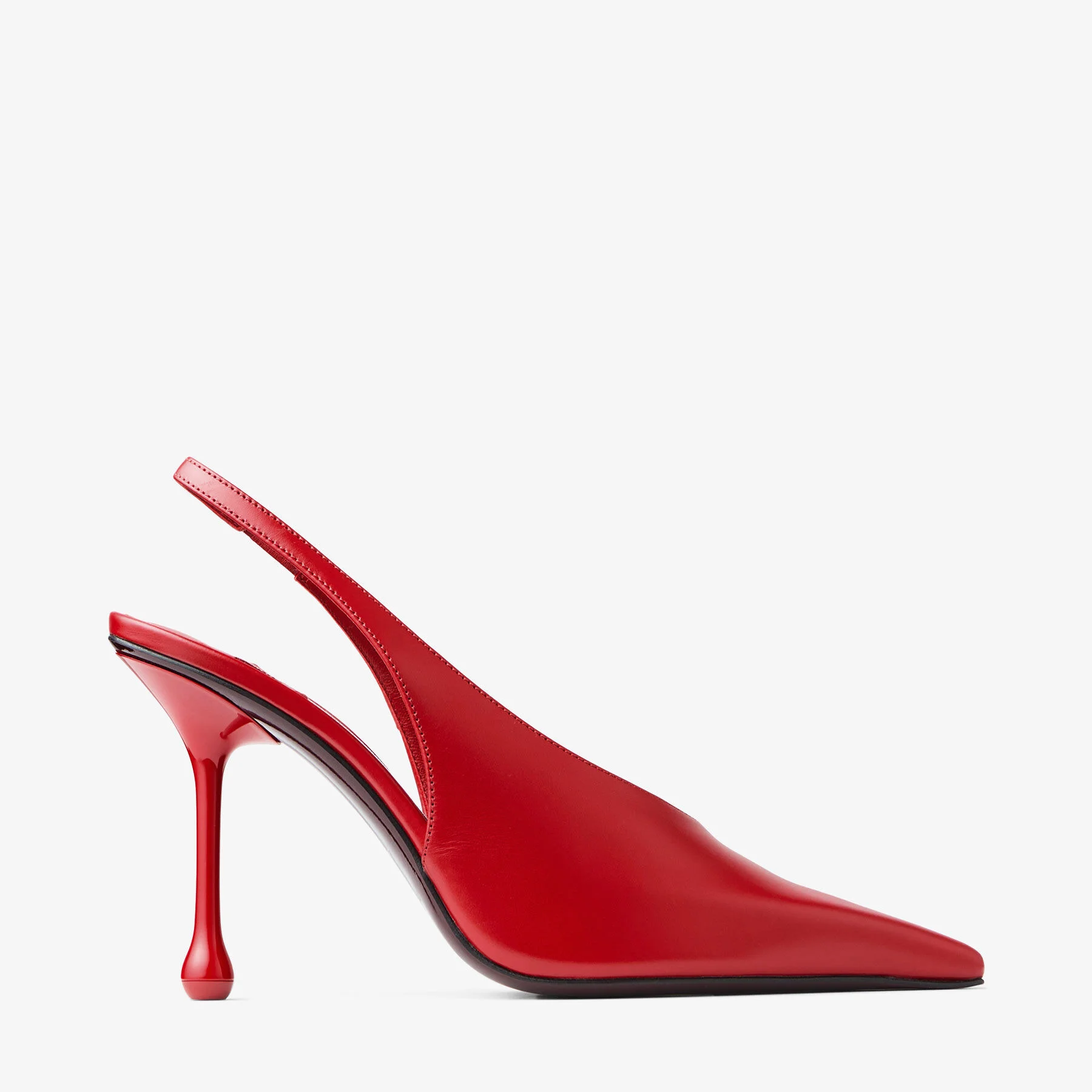 Isa 95
Ruby Red Leather Pumps - 1