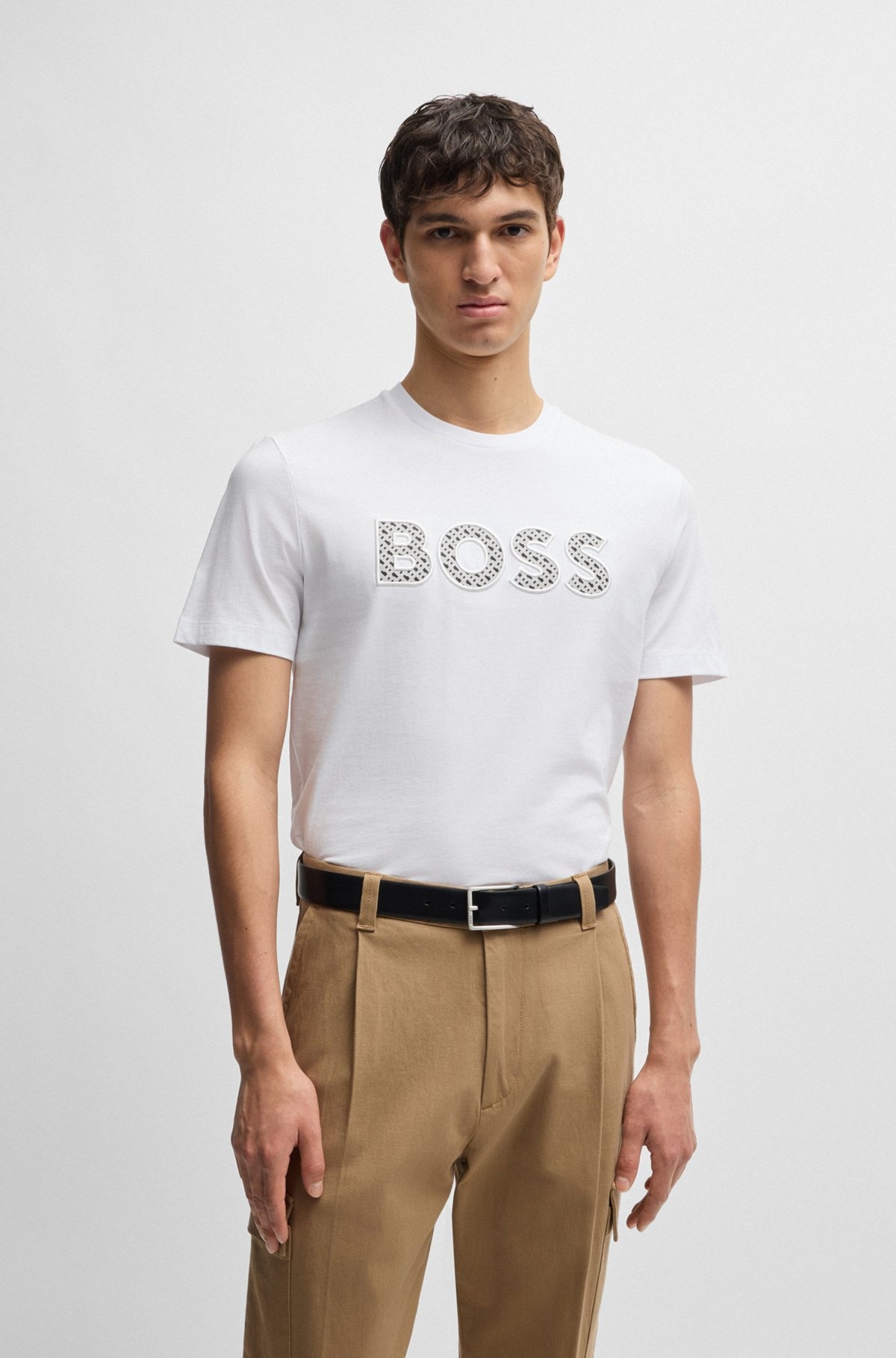 COTTON-JERSEY T-SHIRT WITH LOGO DETAIL - 2