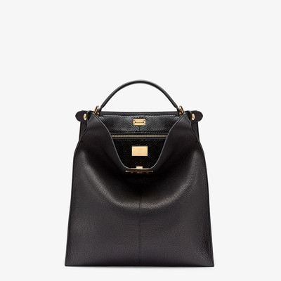 FENDI Black Romano leather bag outlook