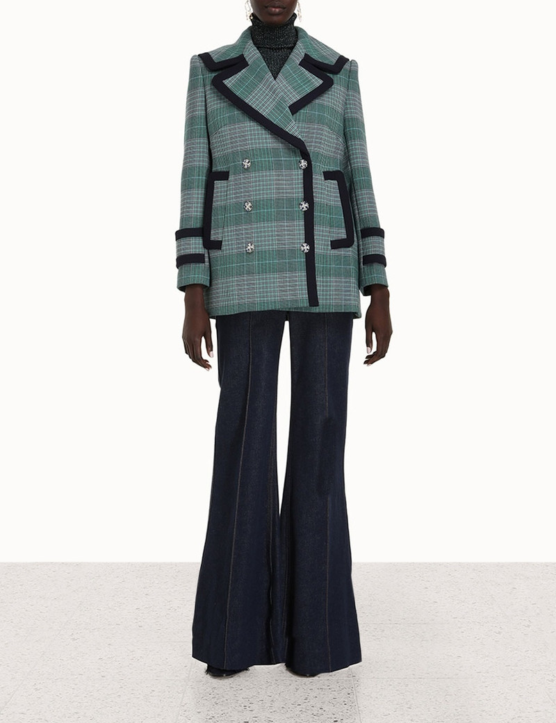Zimmermann CELESTIAL CHECK PEACOAT outlook