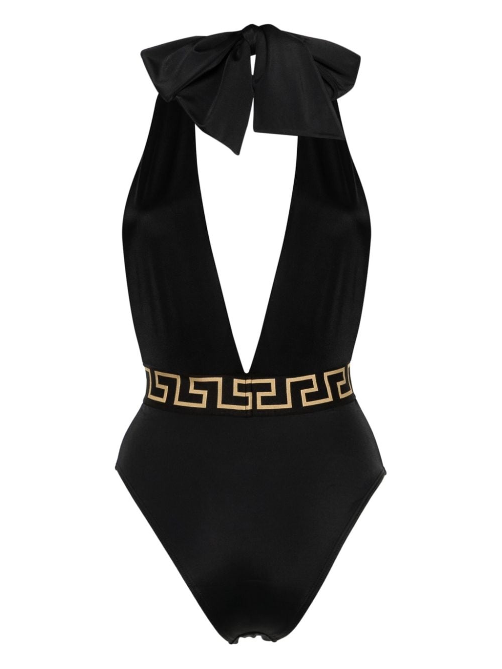 ビキニ VERSACE Women Swimsuit 10183861A12918 1B000 Black Versace Women's Strappy Bikini Bottoms in Black Versace