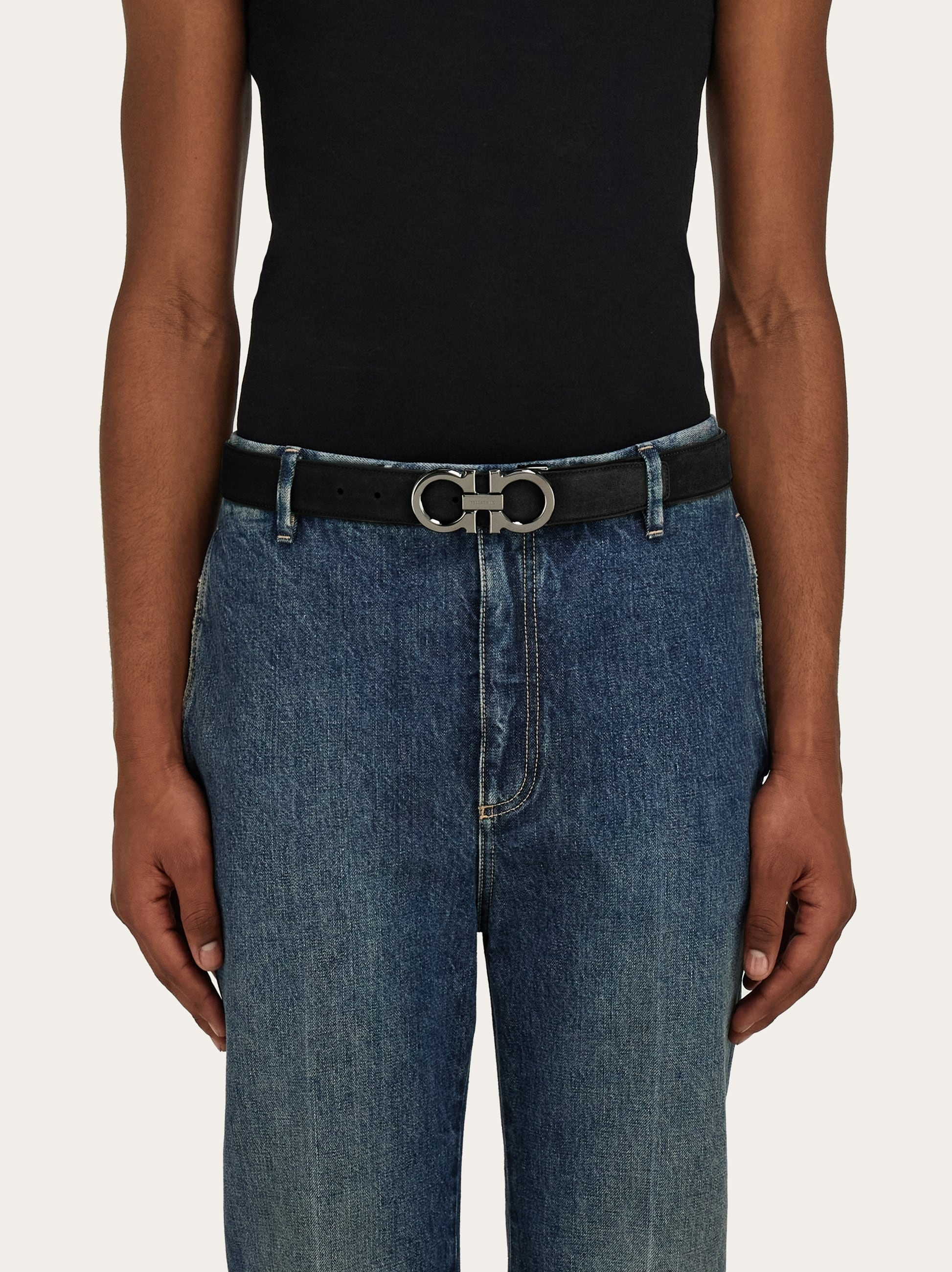Adjustable Gancini belt - 4