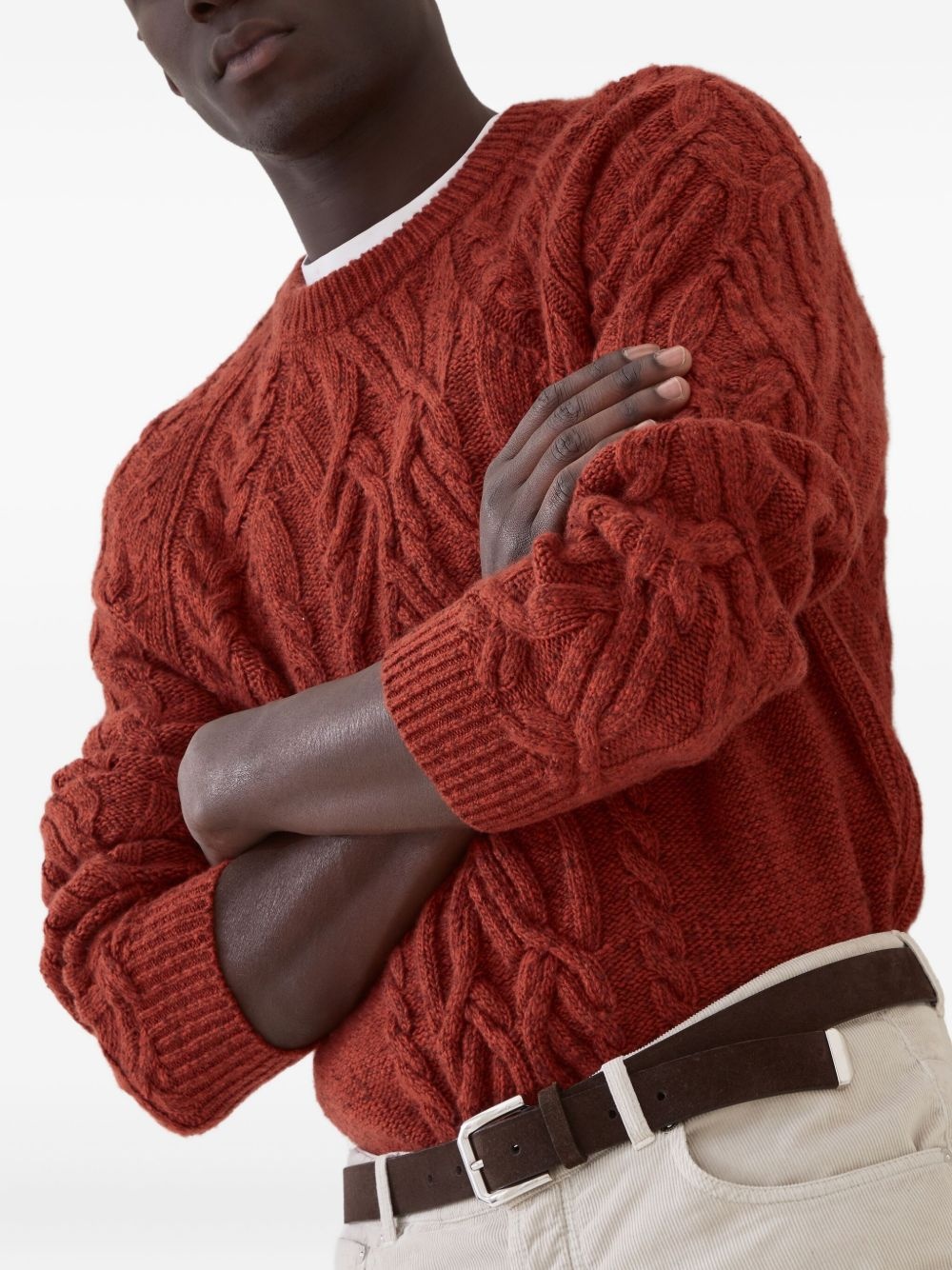 cable-knit sweater - 6