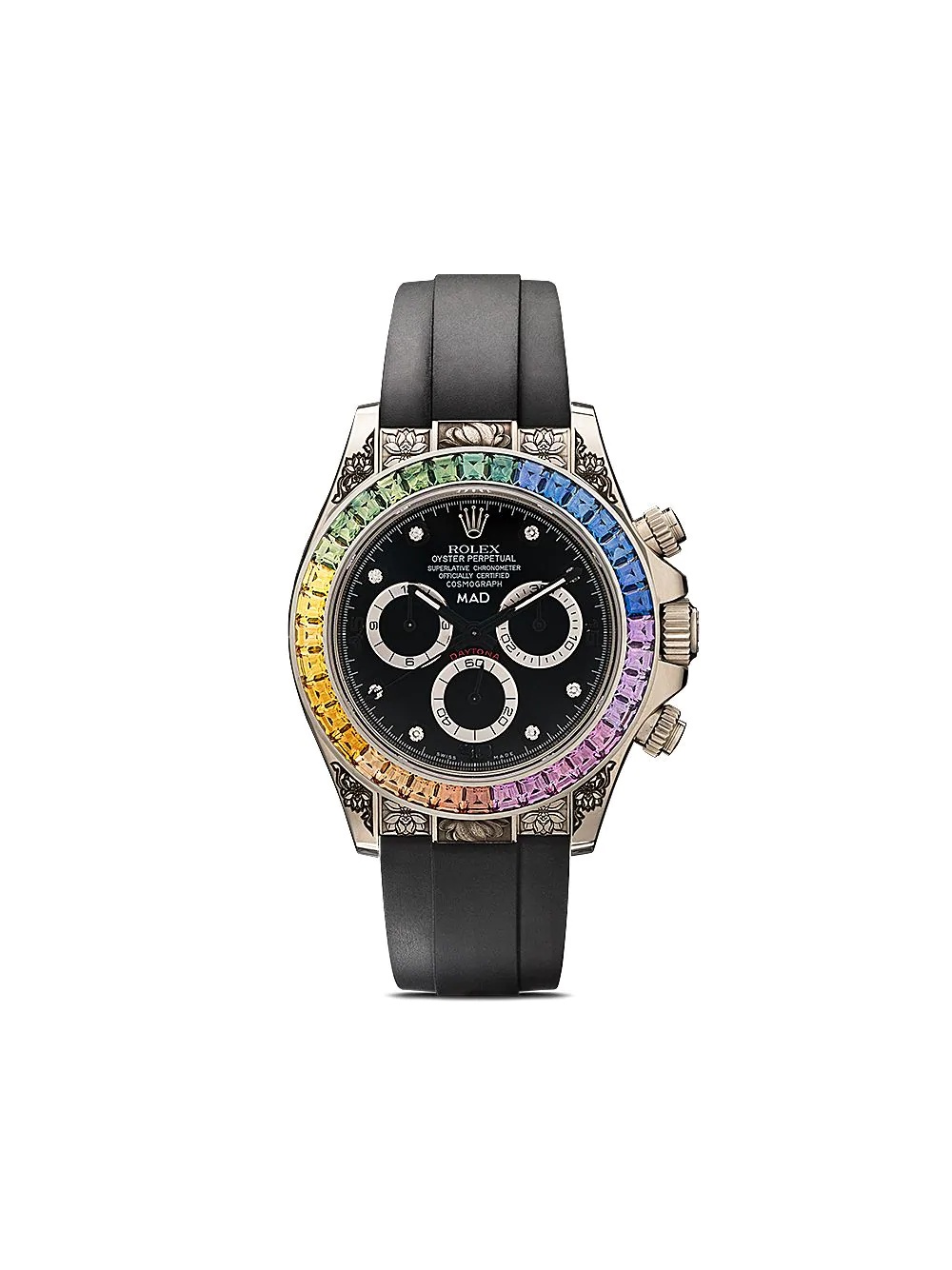 customised Rolex Daytona Rainbow engraved 40mm - 1