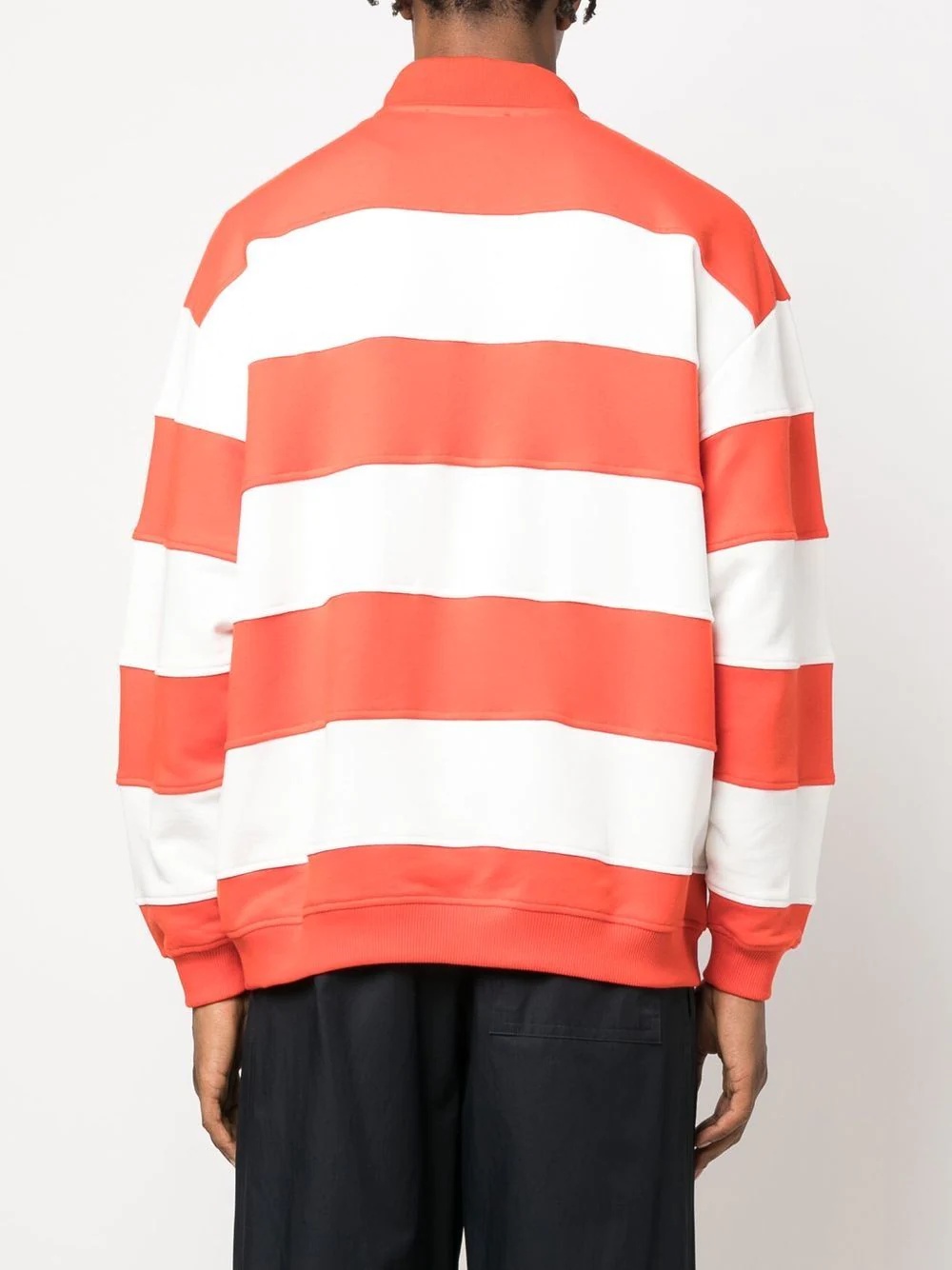 horizontal stripe-print polo shirt - 3