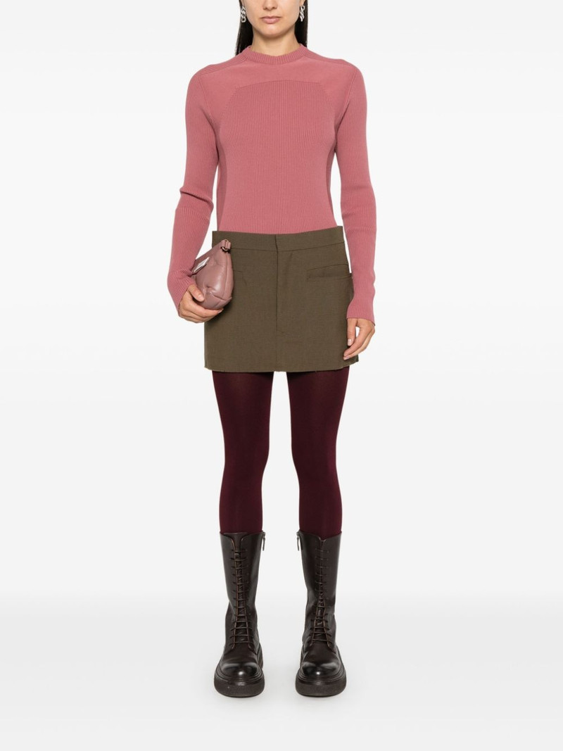 Rick Owens virgin wool mini skirt outlook