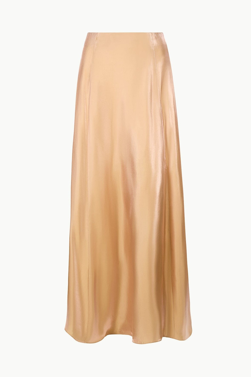 STAUD VINCENZO SKIRT ROSE GOLD 1