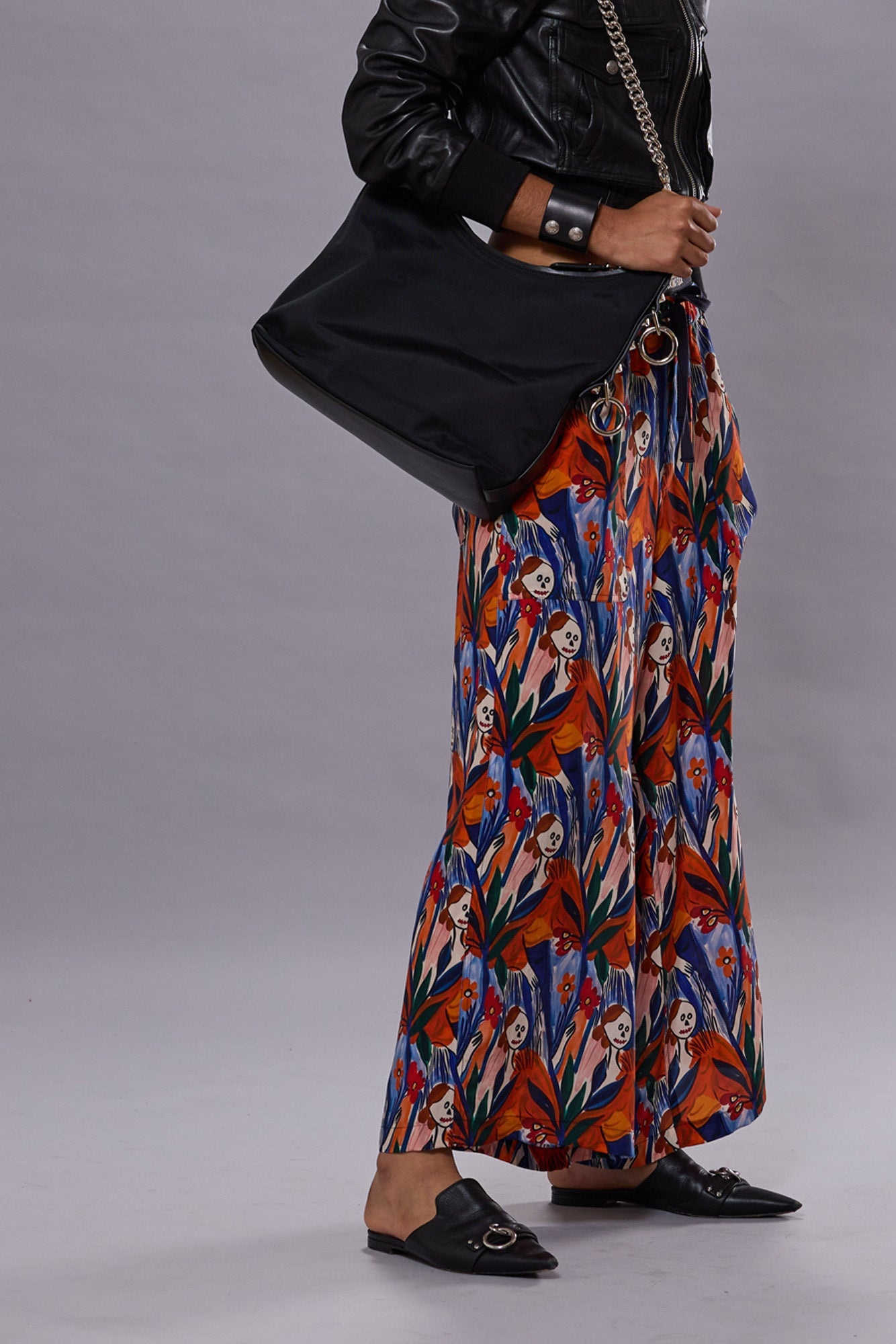 CROPPED WIDE LEG UTILITY PANT - MULTICOLOR PRINT - R13 - 2