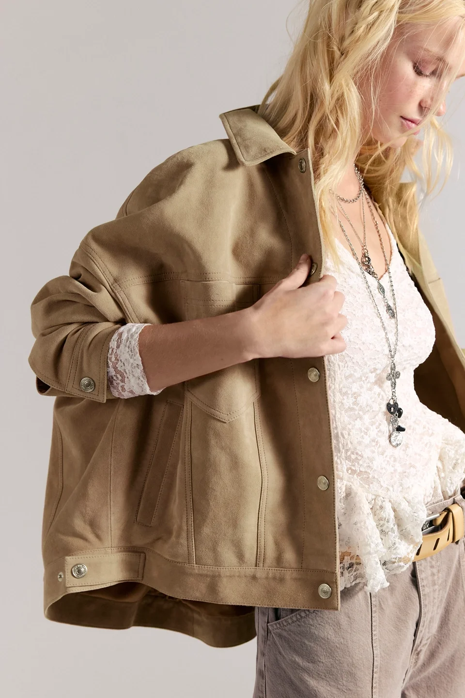 We The Free Opal Swing Suede Jacket - 1