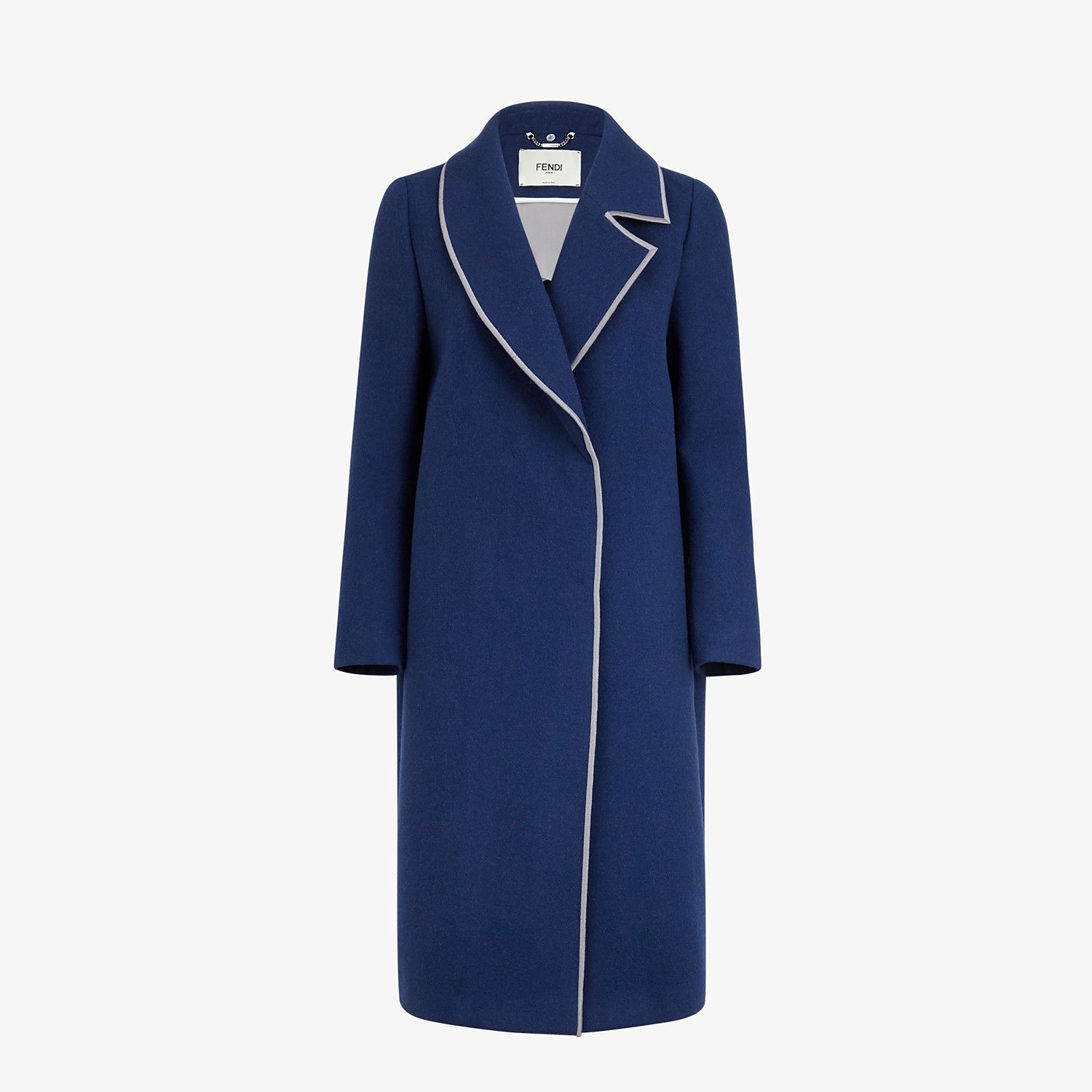 Blue wool coat - 4