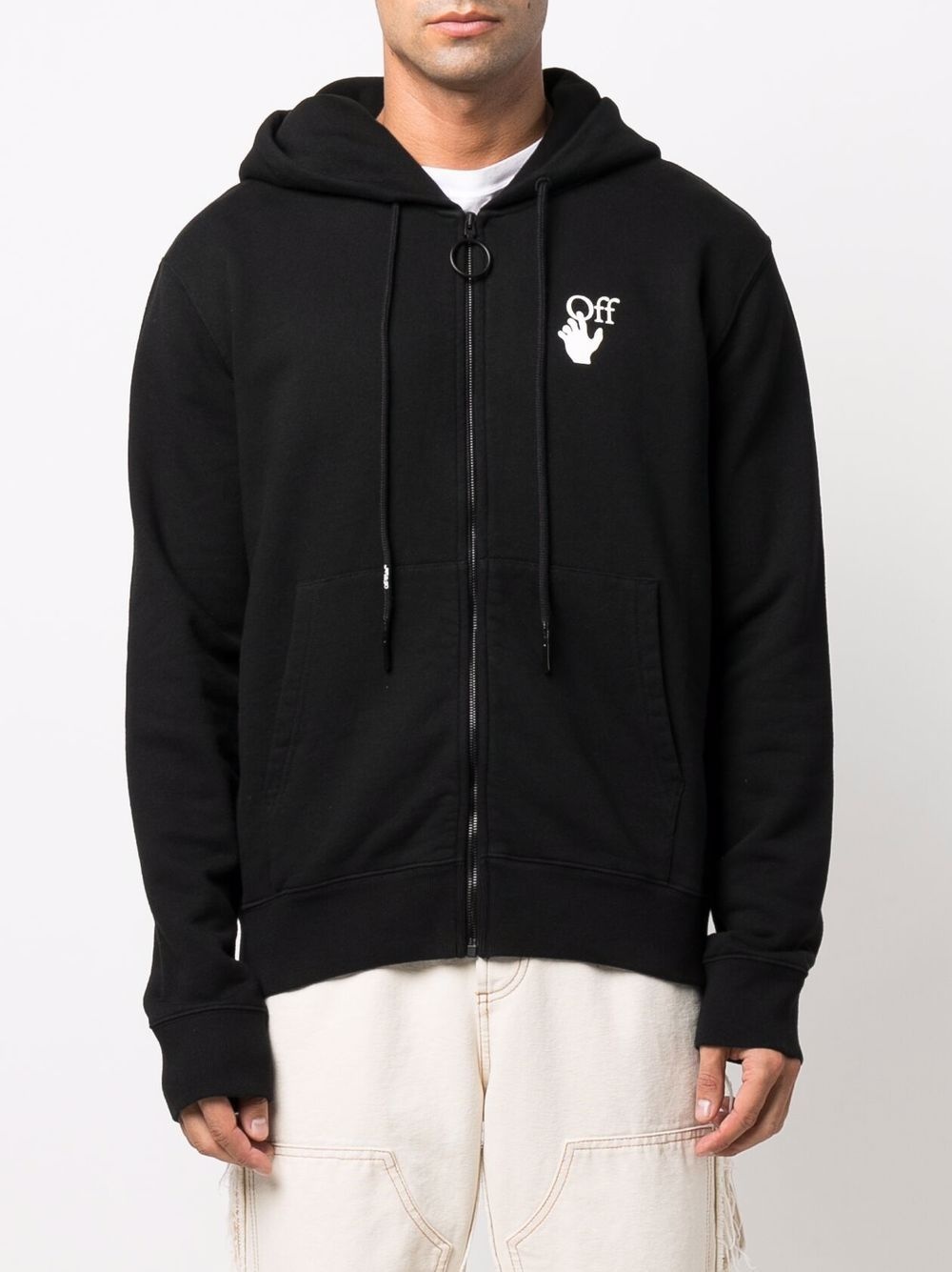 logo-print hoodie - 3