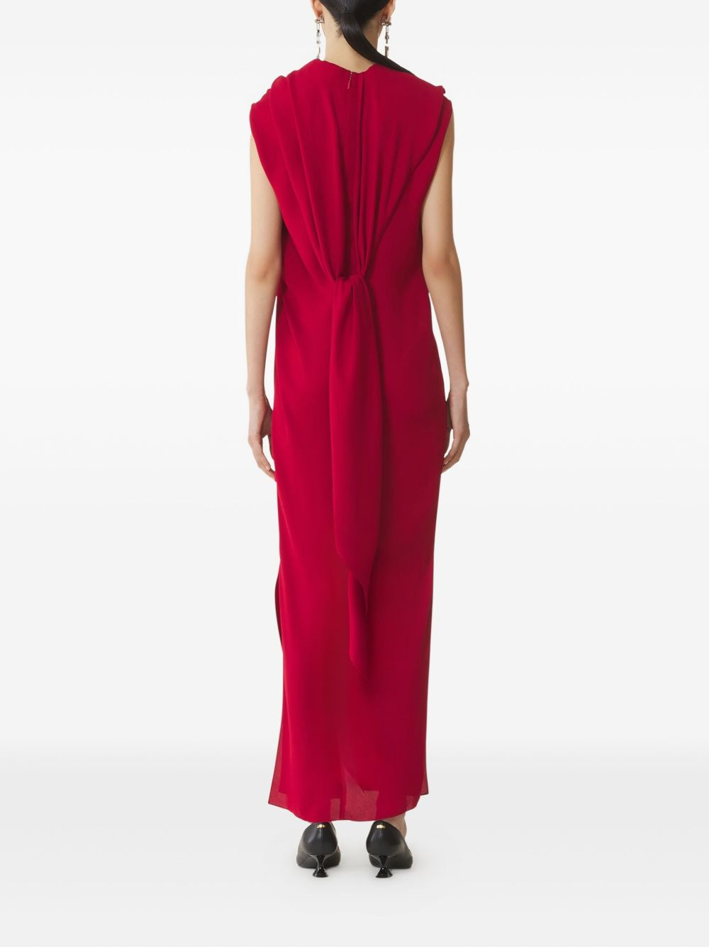 draped maxi dress - 4