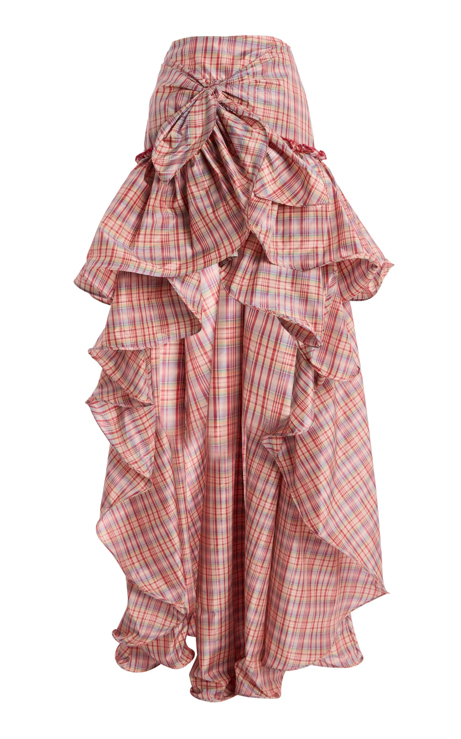 Ruffled Flouncy Ball Skirt plaid - 1