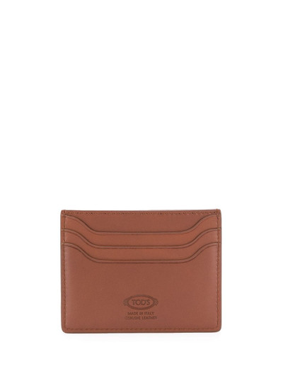 Tod's logo plaque card holder outlook