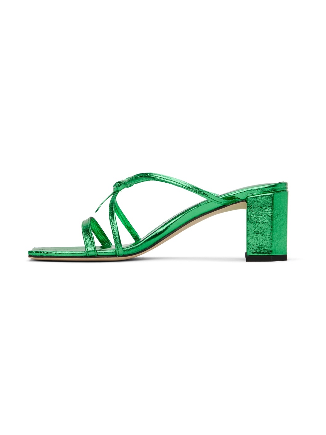 Green June Heeled Sandals - 3