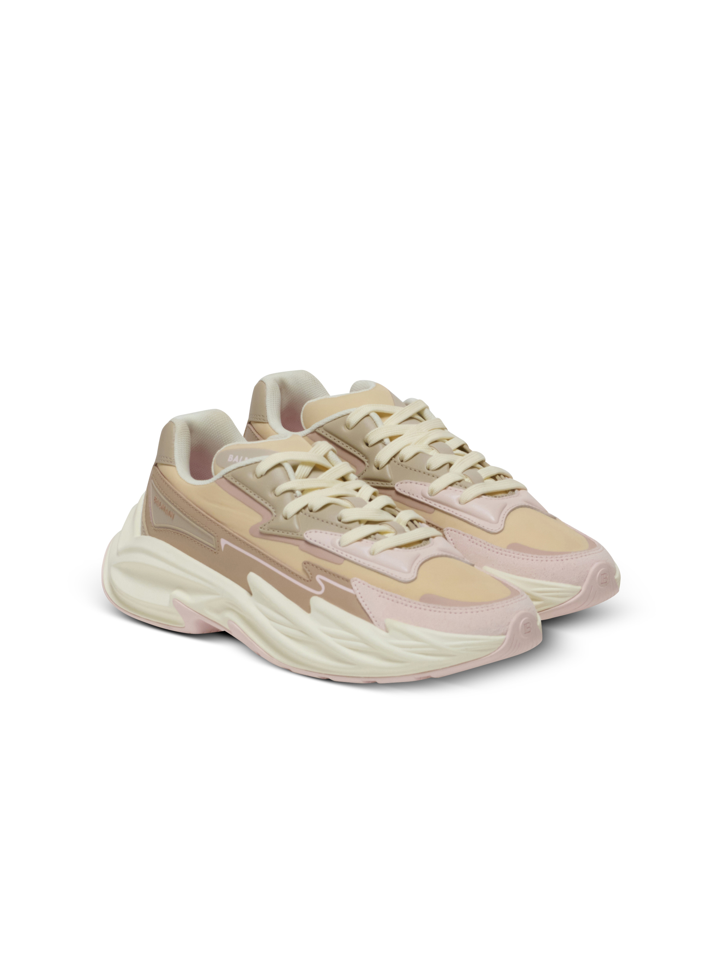 Run-Row leather and nylon trainers - 2