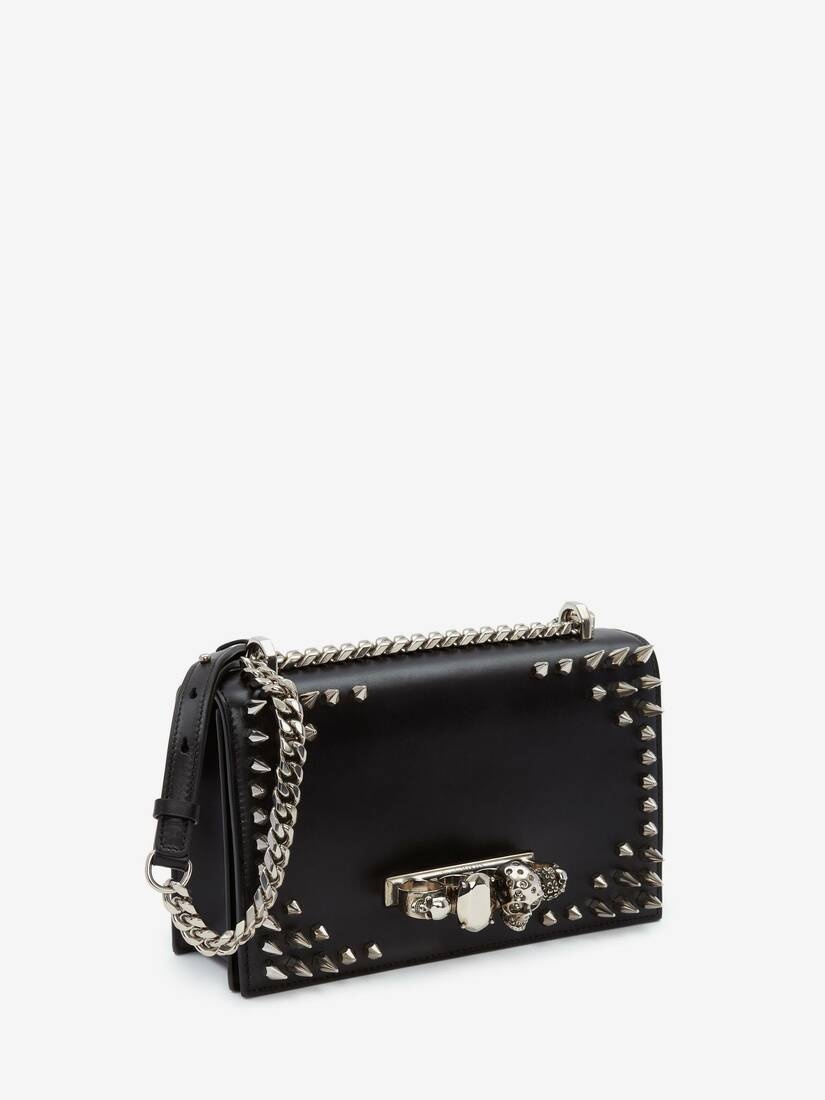 Jewelled Satchel in Black - 2