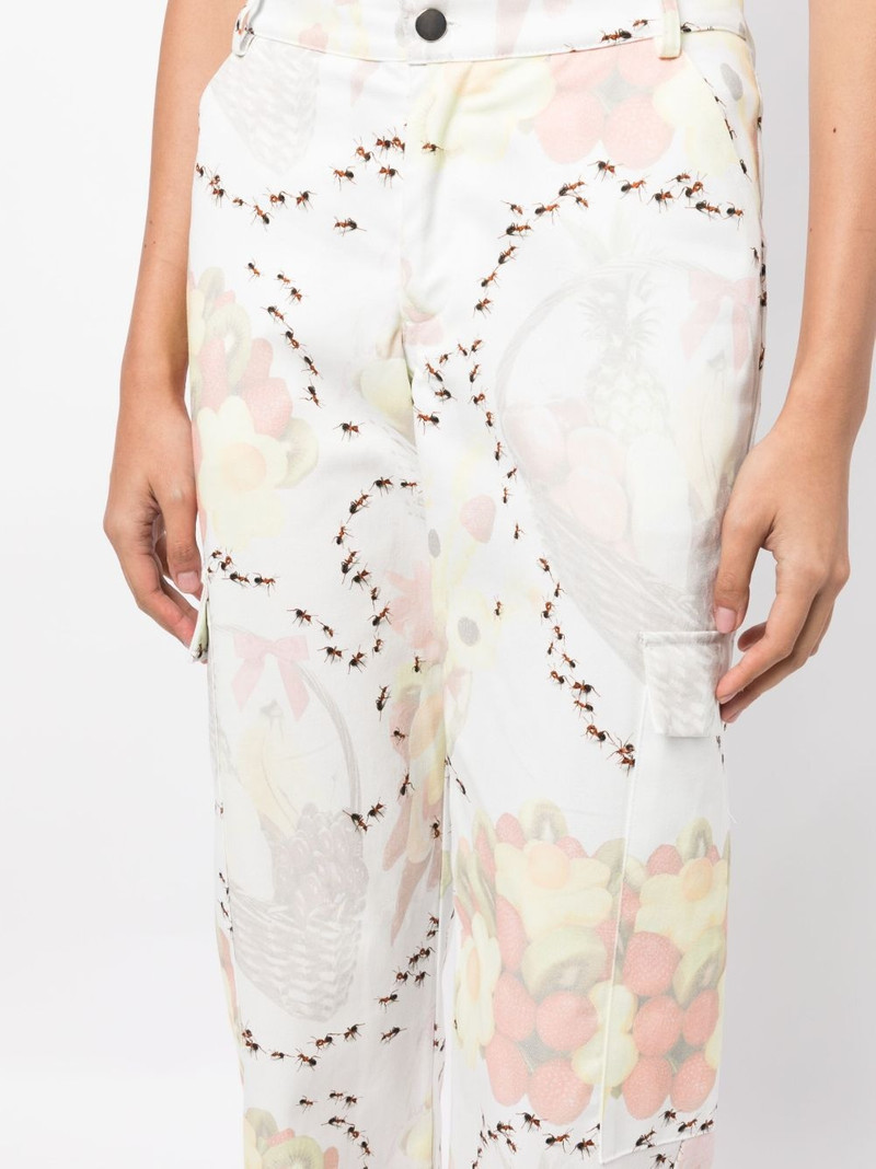 graphic-print trousers 5