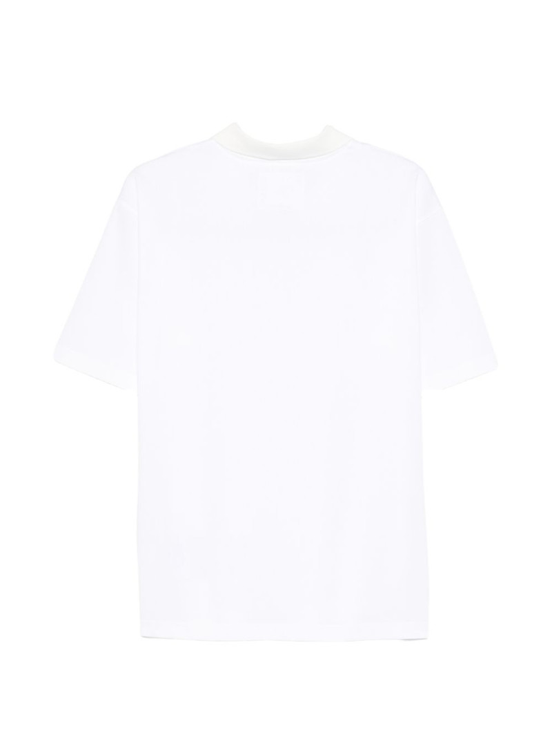 sacai zip-detail polo shirt outlook