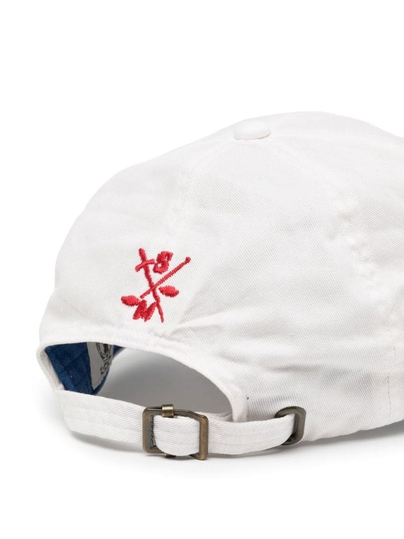 embroidered-logo baseball cap - 2