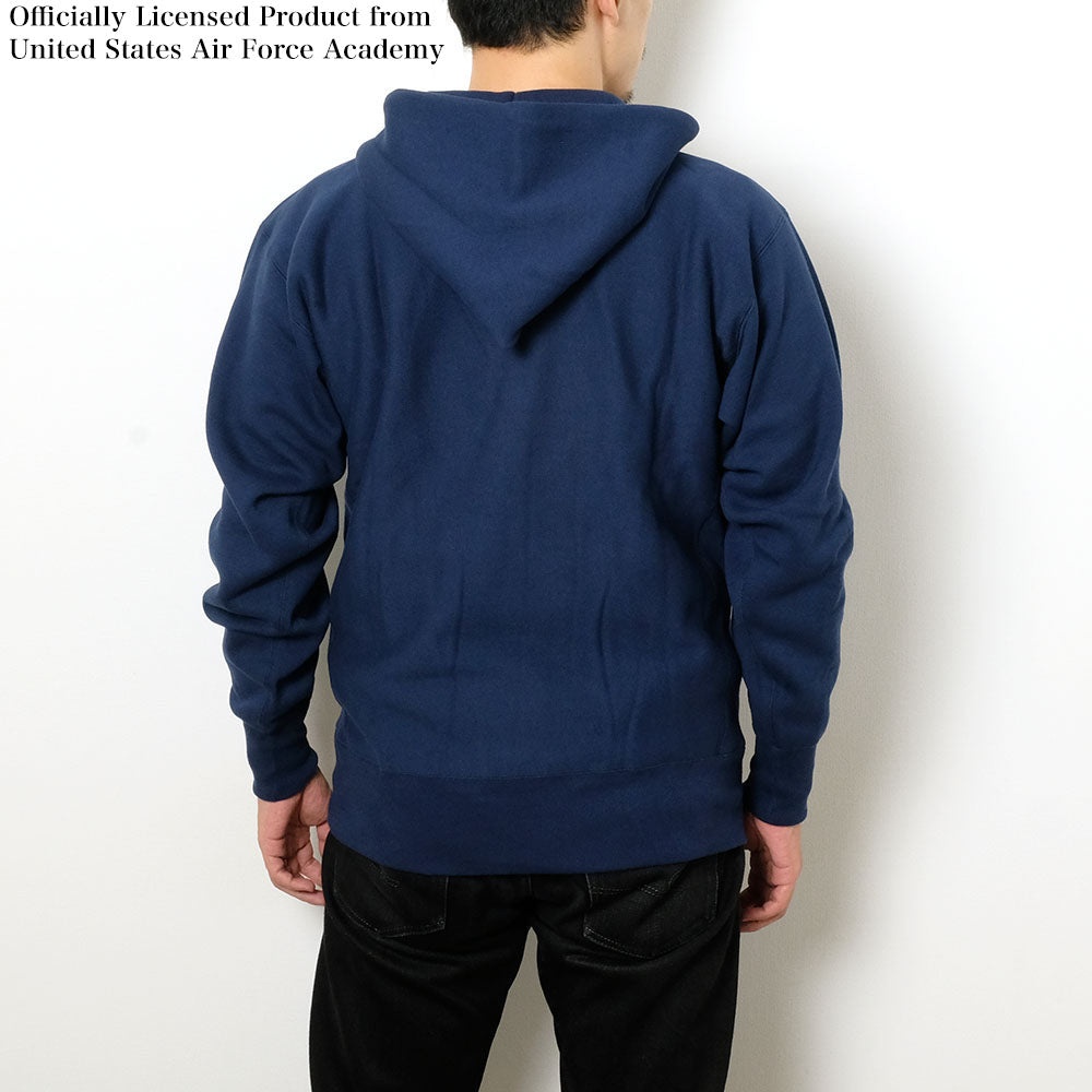 REVERSE WEAVE HALF ZIP HOODED SWEATSHIRT - USAFA - C3-A119 - 12