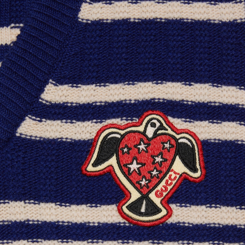 Gucci HA HA HA striped wool vest 4