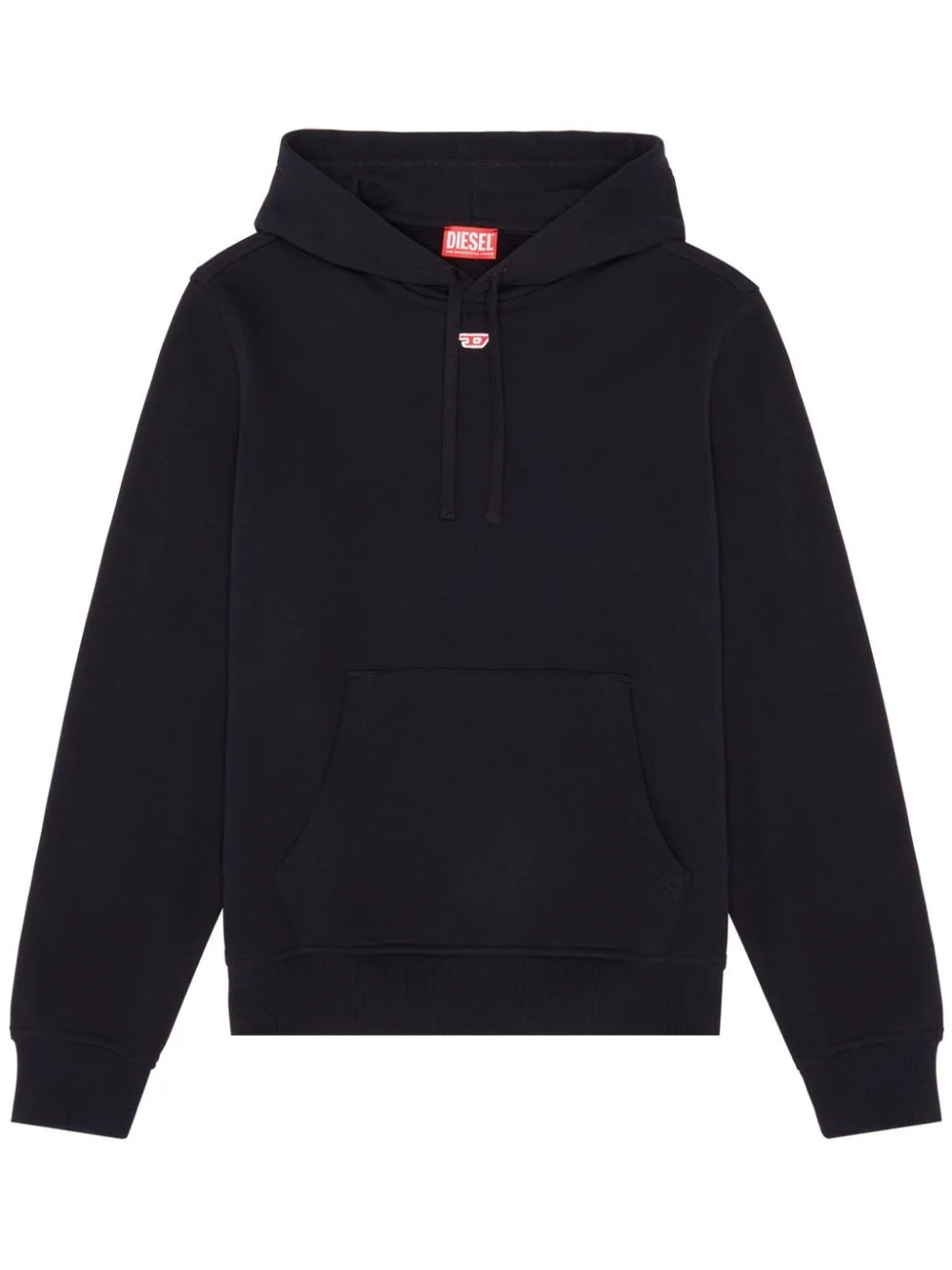 logo-embroidered cotton hoodie - 1