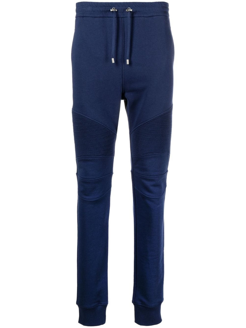 logo-print ribbed track pants 1