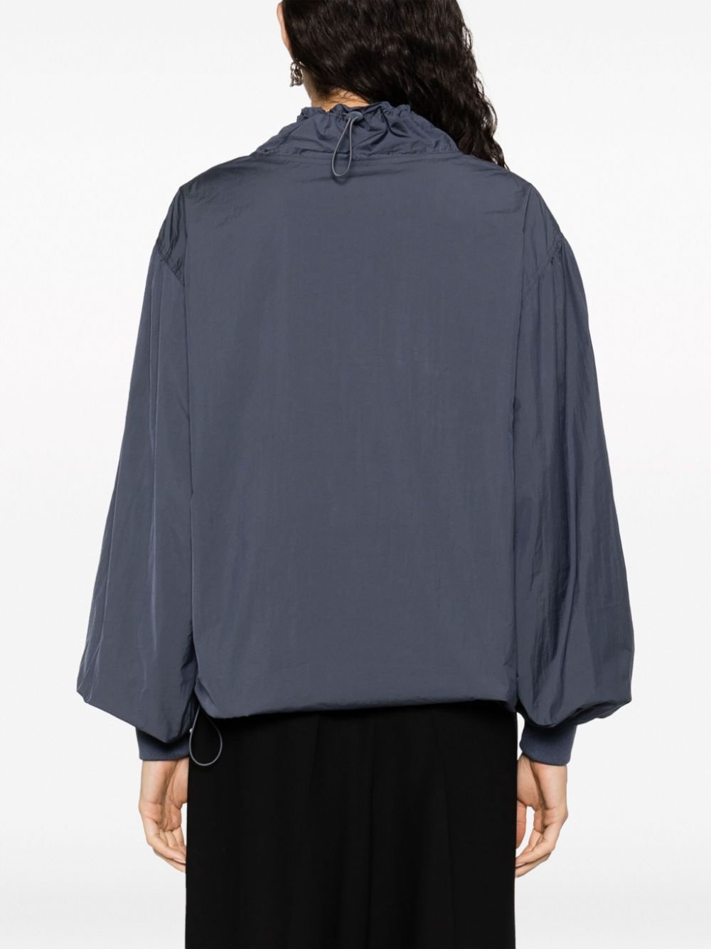 drawstring-neck lightweight jacket - 4