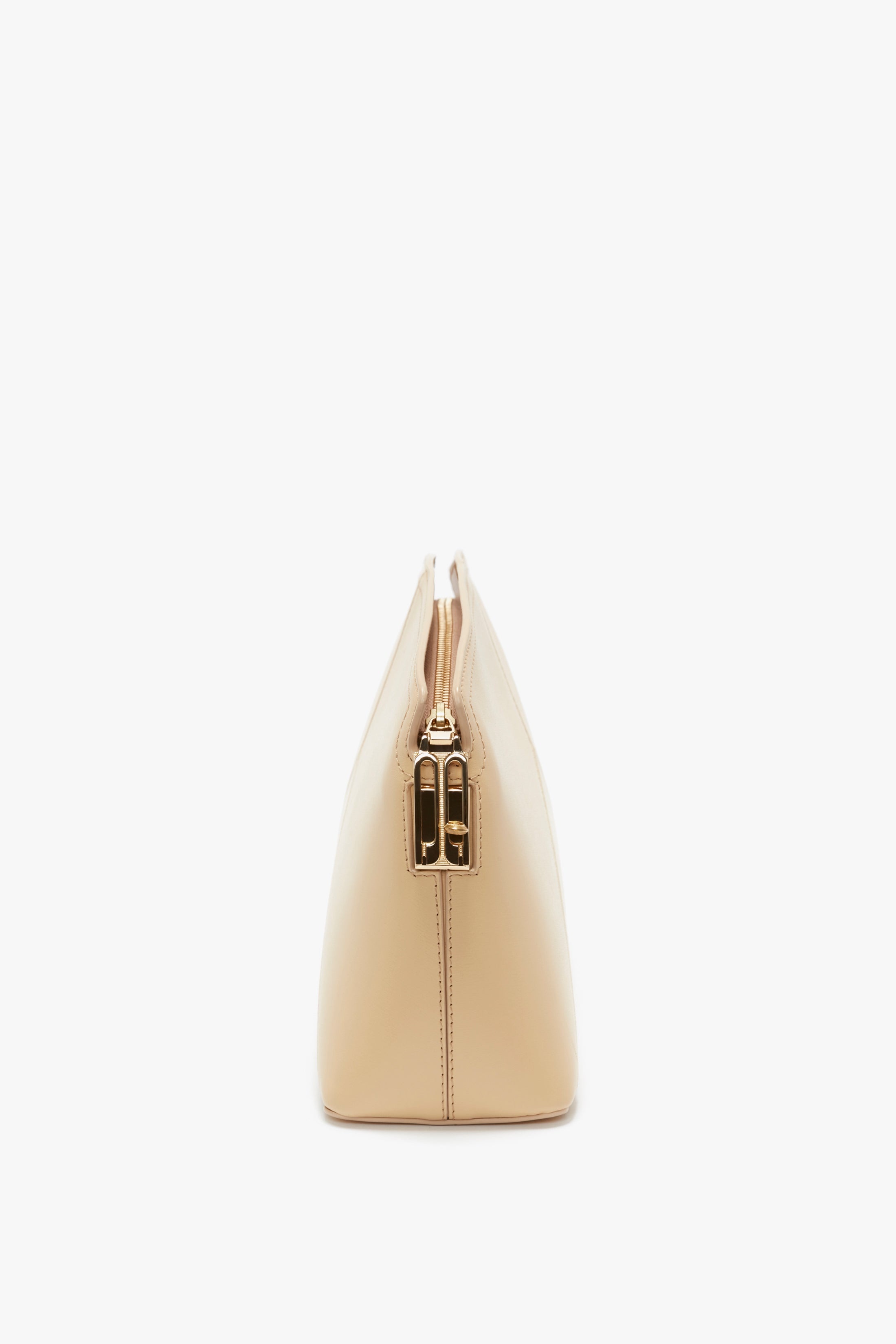 Victoria Clutch Bag In Sesame Leather - 3