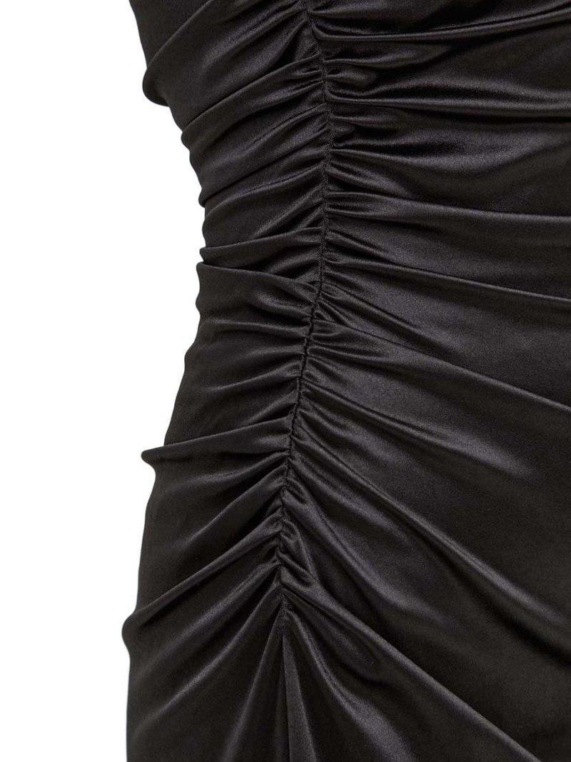 one-shoulder gathered mini dress 5