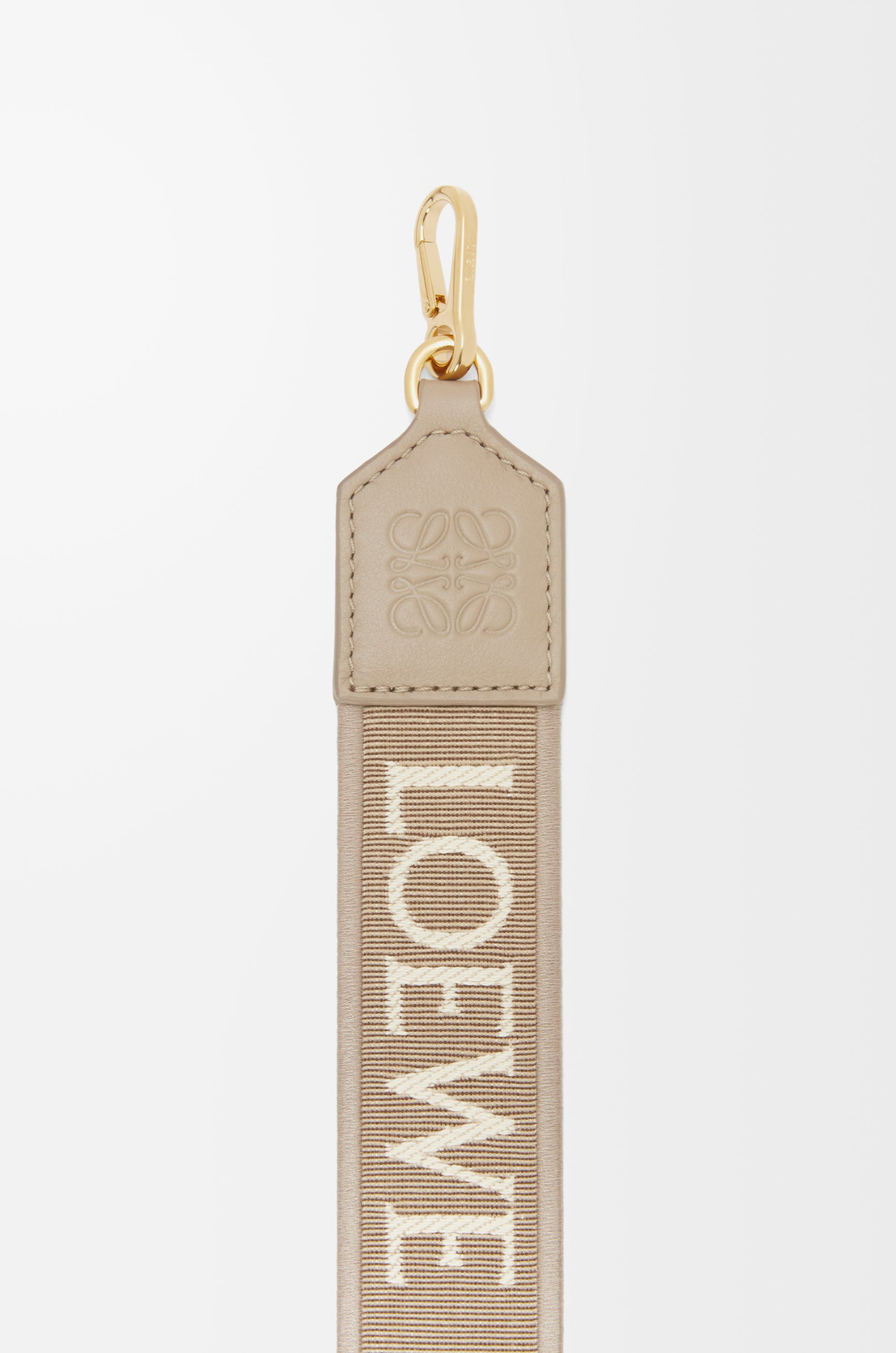 Anagram strap in jacquard and calfskin - 2