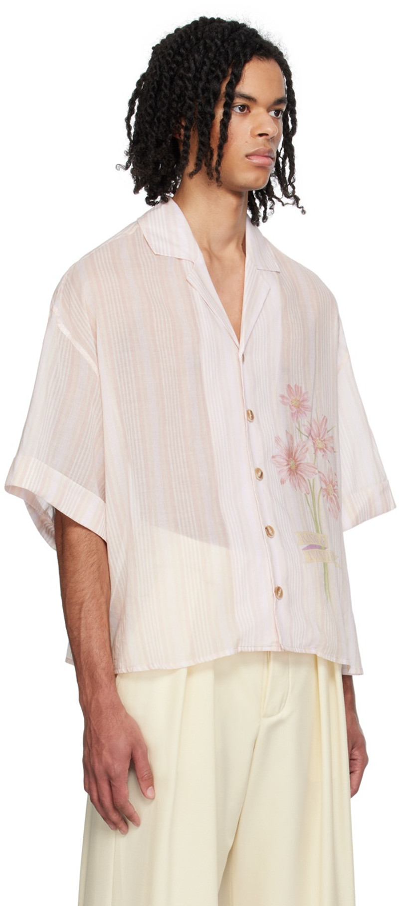 KING & TUCKFIELD Pink Oversized Shirt outlook