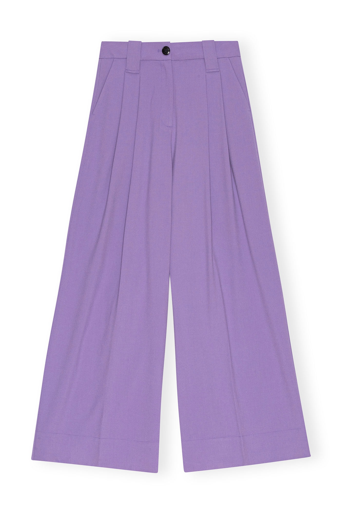 PURPLE LIGHT HIGH WAIST FLARED LEG PANTS - 1