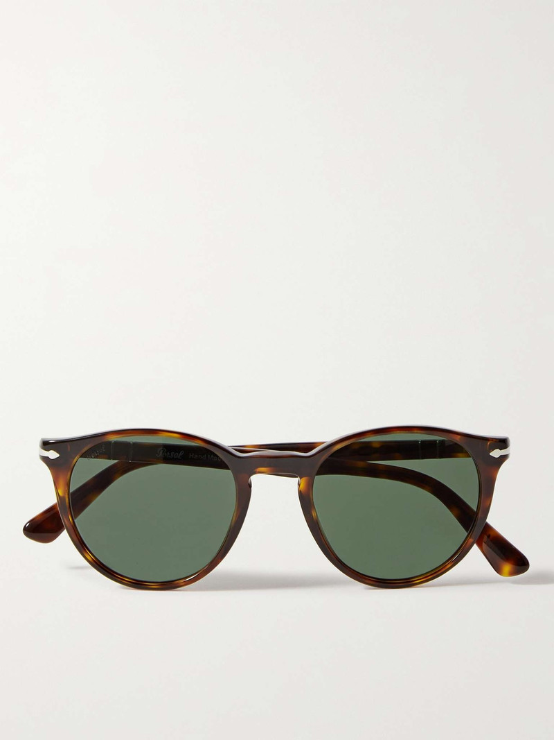 Persol Round-Frame Tortoiseshell Acetate Sunglasses outlook