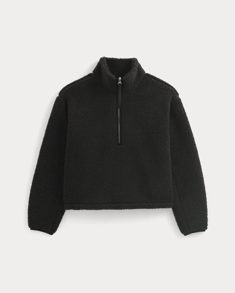 REVERSIBLE TEDDY HALF-ZIP PULLOVER - 1