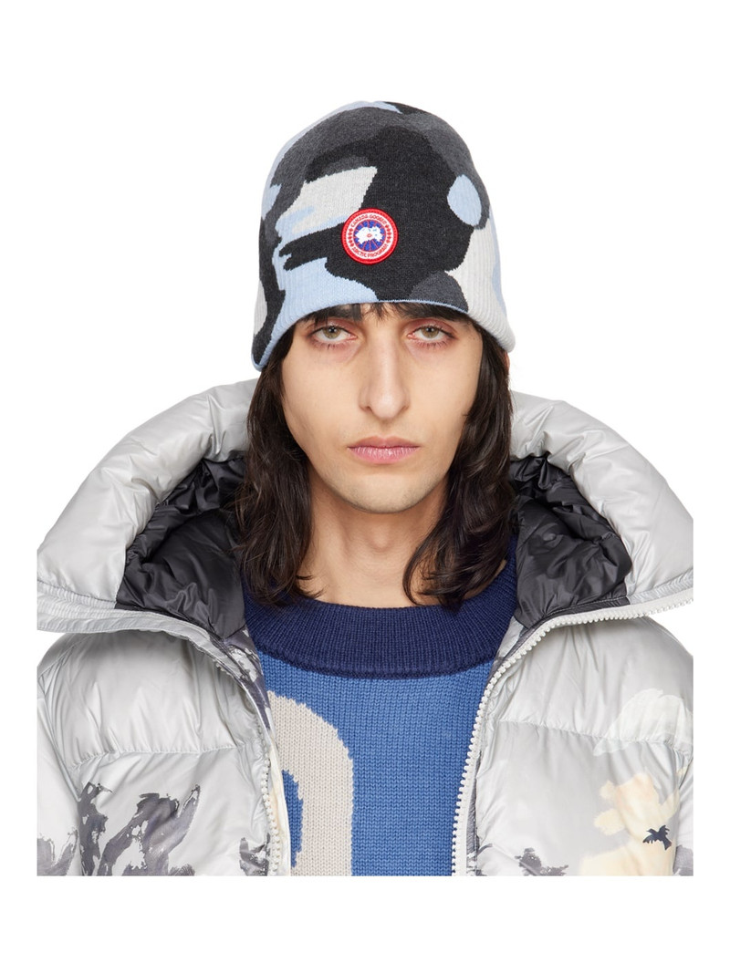 Blue & Gray Arctic Disc Beanie 1