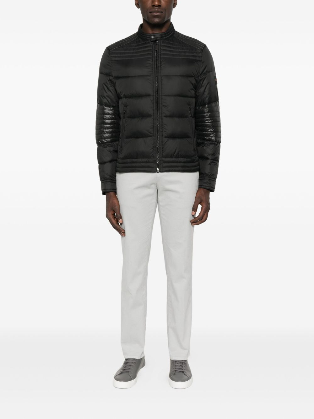 quilted panelled jacket - 2