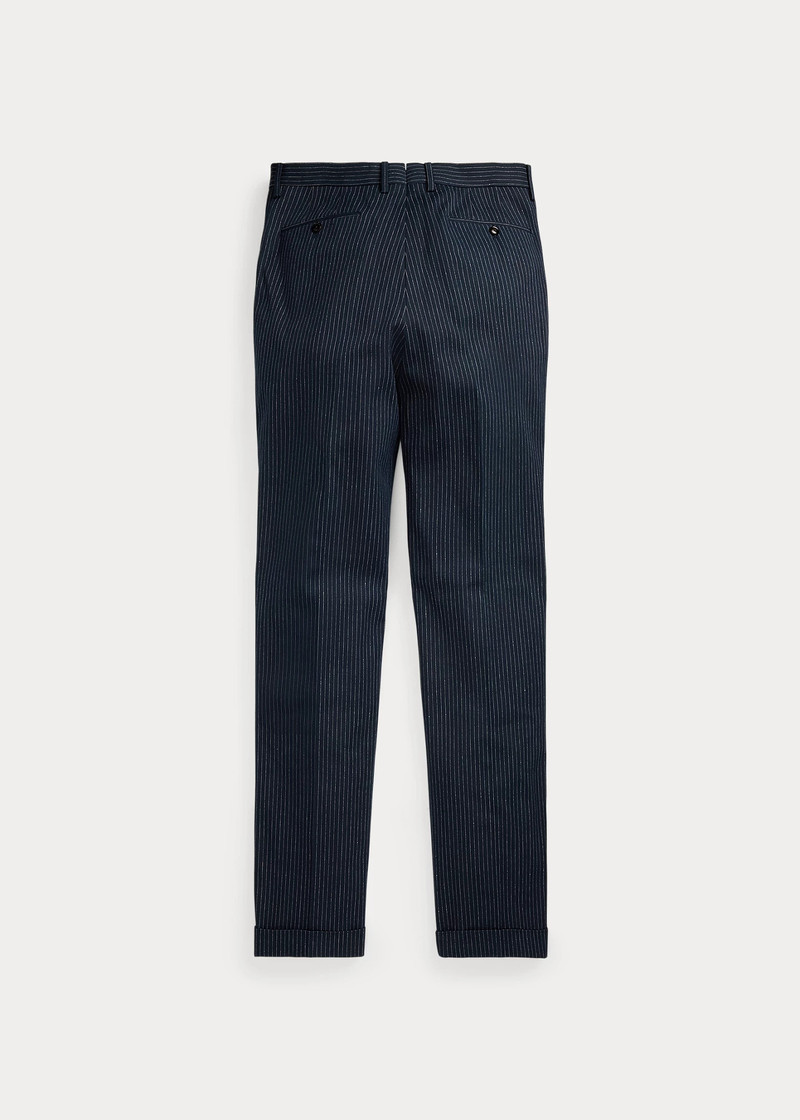 Slim Striped Herringbone Suit Trouser 6