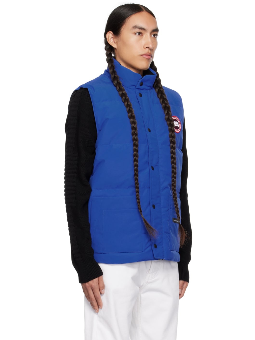 Blue Freestyle Crew Down Vest - 2
