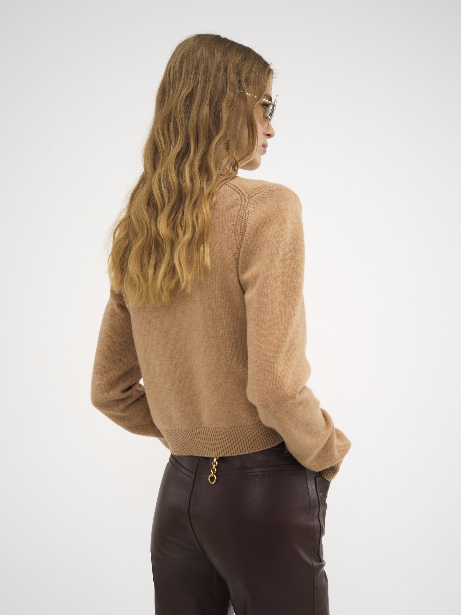 POLO SWEATER IN WOOL & CASHMERE - 5