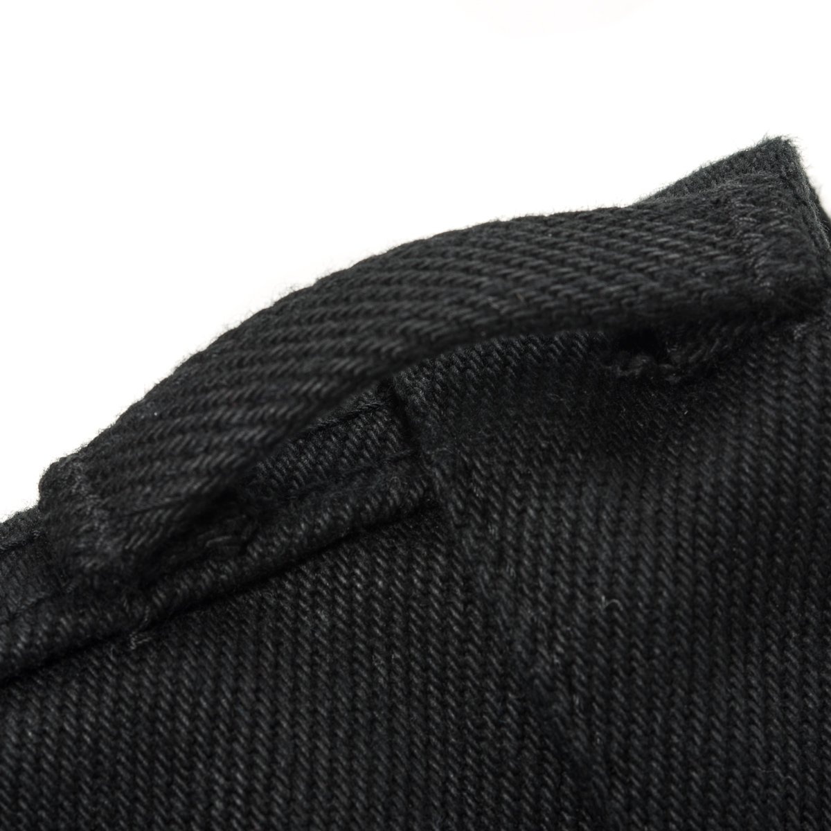 21oz Non-Fade Denim Straight Cut Jeans - Superblack - 12