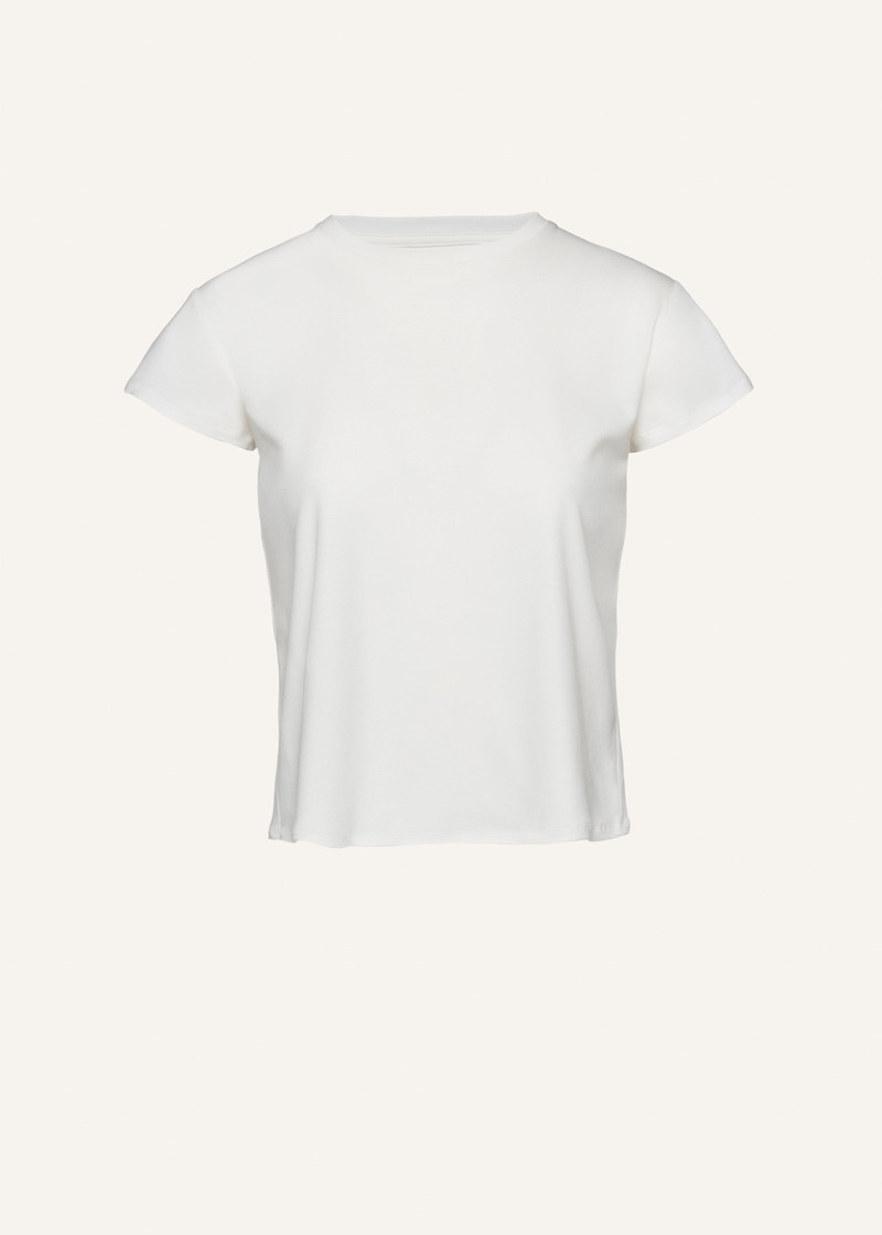 Cotton t-shirt in white 1