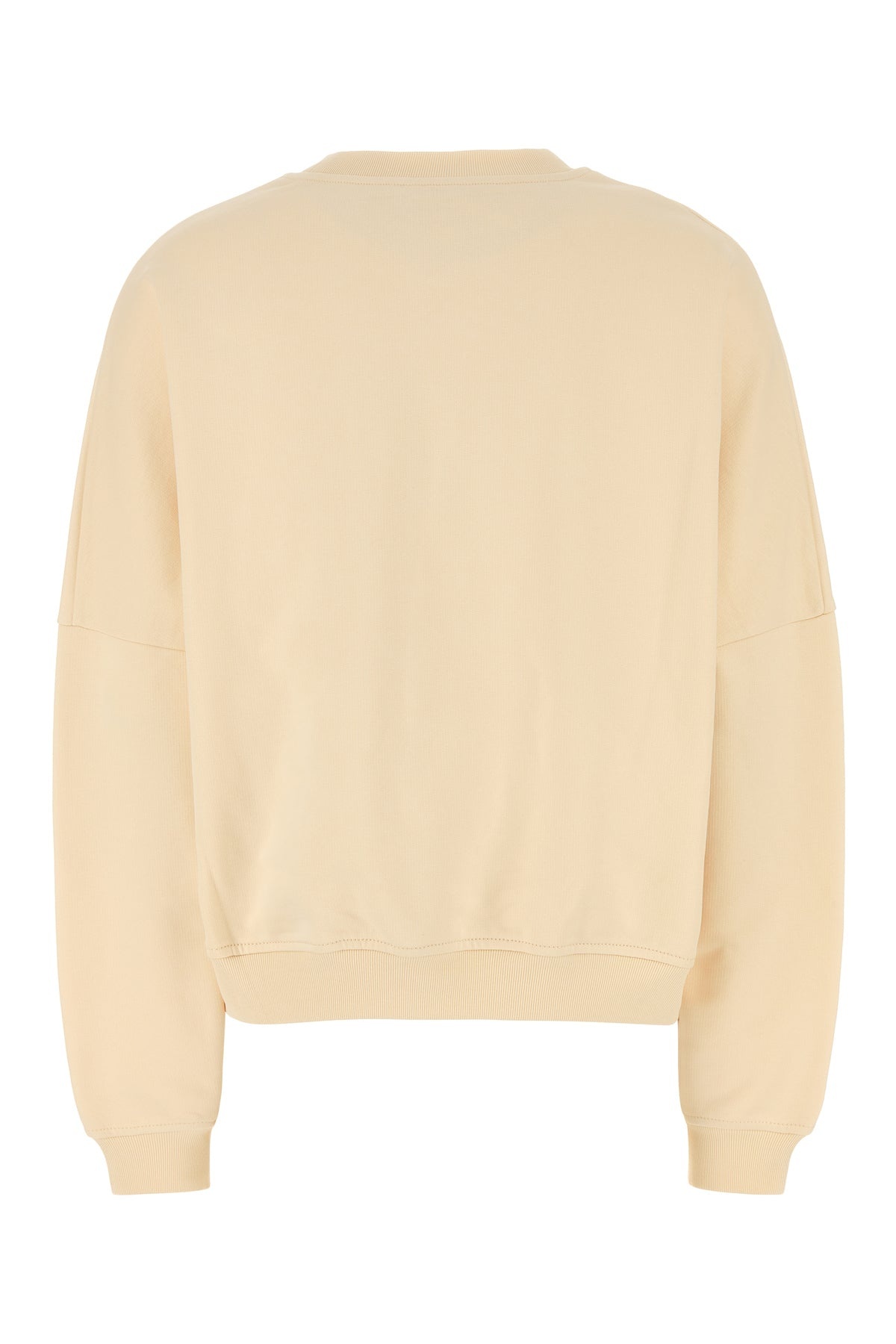 Cream cotton oversize sweatshirt - 2