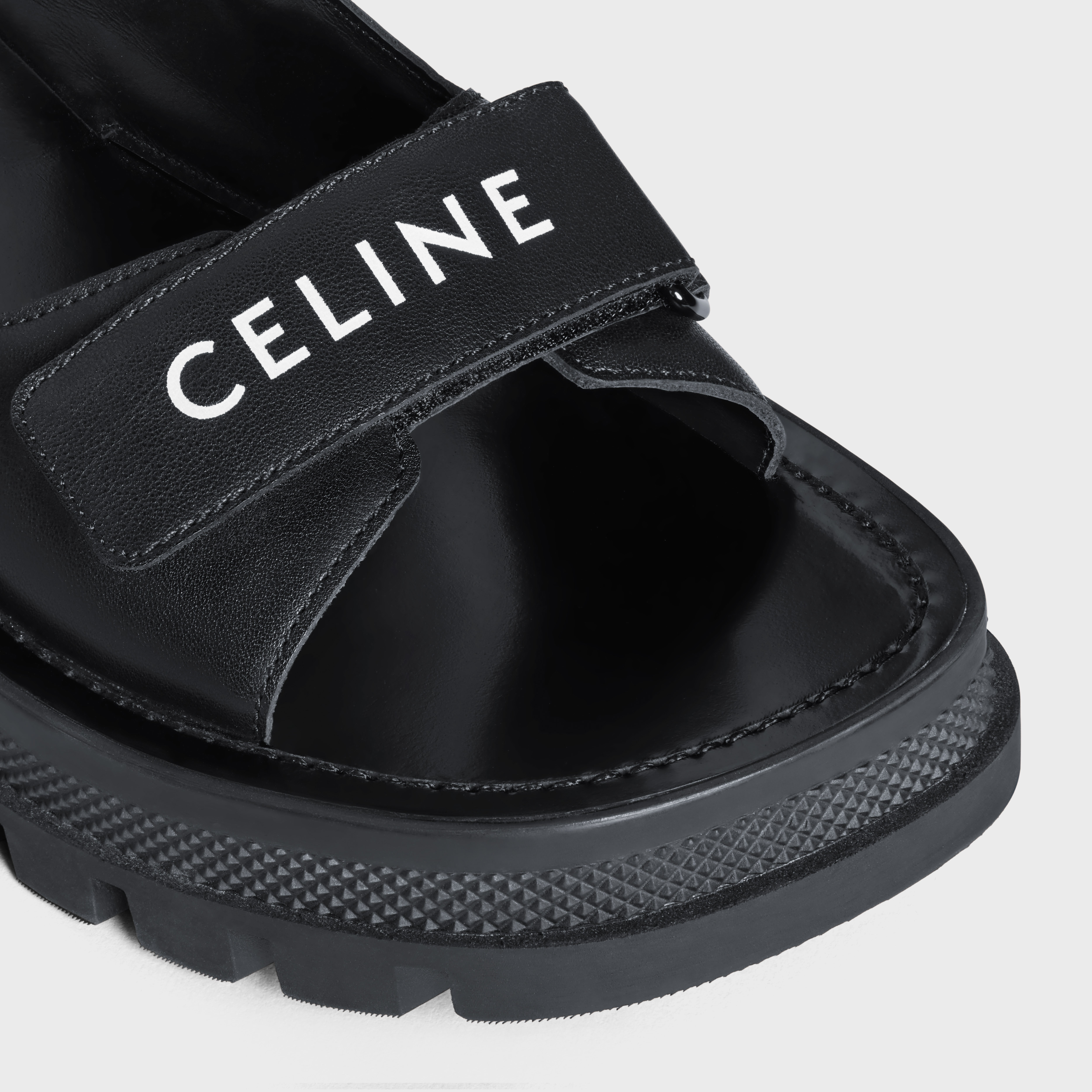 CELINE LEO SCRATCH SANDAL in CALFSKIN - 4